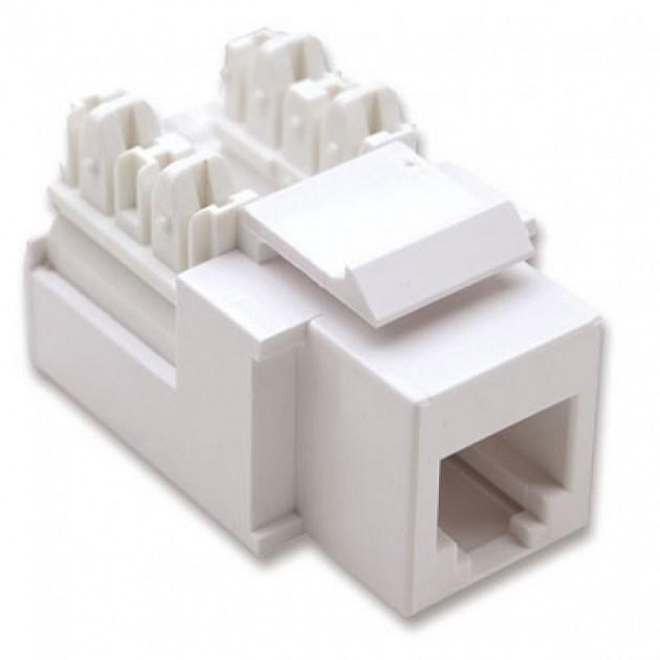 Frutto Keystone RJ11 Bianco